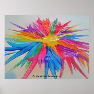 Pôster Artista do Autismo Candy Waters
