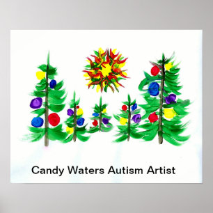 Poster Artista do Autismo Candy Waters