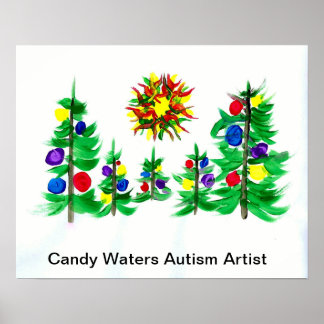 Poster Artista do Autismo Candy Waters
