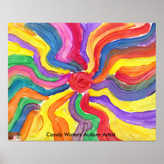 Poster Artista do Autismo Candy Waters