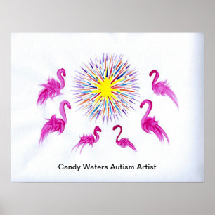 Poster Artista do Autismo Candy Waters