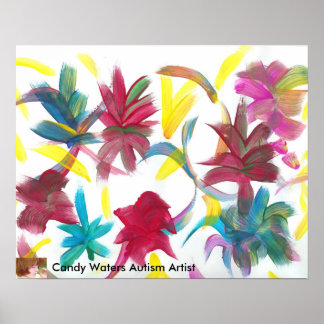 Pôster Artista do Autismo Candy Waters