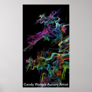 Poster Artista do Autismo Candy Waters