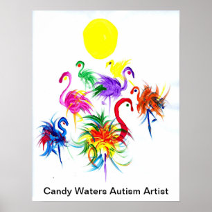 Poster Artista do Autismo Candy Waters