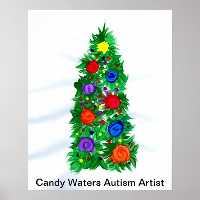 Poster Artista do Autismo Candy Waters (Frente)