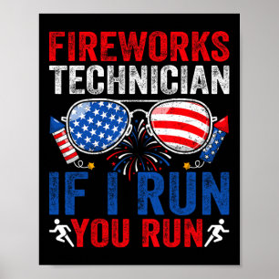 Poster Artista Fireworks Funny 4 De Julho Estigia Homens