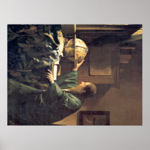 Pôster Artista holandês Vermeer que pinta o astrónomo