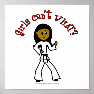 Pôster Artista Marcial de Menina Escura