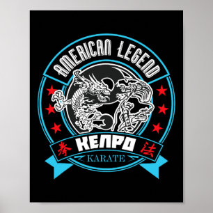 Poster Artista Marcial Kenpo Karate Legend Americano