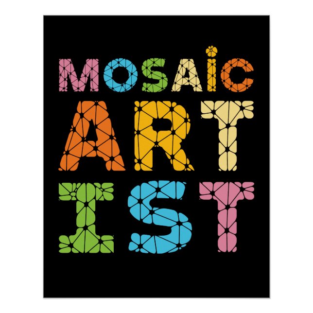 Pôster Artista Mosaico (Frente)