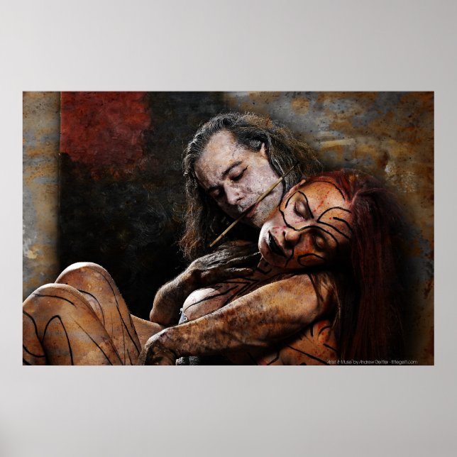 Poster 'Artista & Muse' por Andrew Gettler (Frente)