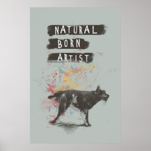 Pôster artista nascer natural