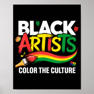 Poster Artista Negro Colorir A Cultura Mês Da História Ne