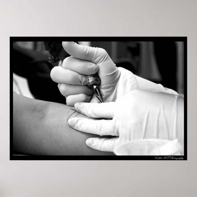 Pôster Artista No Trabalho (Frente)