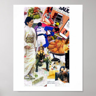 Poster Artista surdo, arte feita á mão, desenhos.