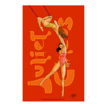 Artistas Trapeze Acrobatas Julieta Circus