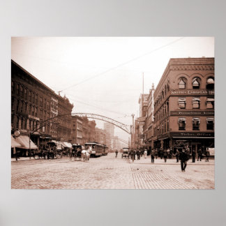 Pôster Artistic antique photo High Street Columbus OH