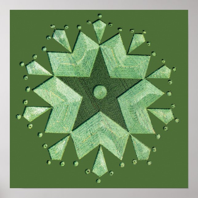 Pôster Artistic Crop Circle (Frente)