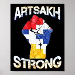 Poster Artsakh Forte Defende Artsakh Armênia Sinalizador