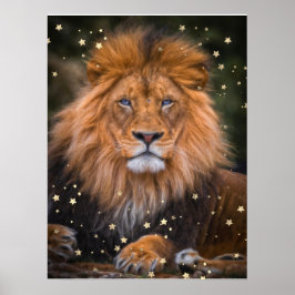 Poster *~* Artsy AP23 Artístico Celestial SOFT Brown LION