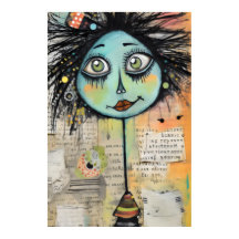 Artsy Damas 2 Olhos Verdes