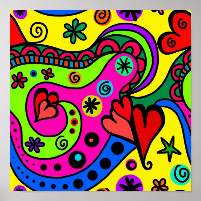 Poster Artsy Heart Design (Frente)