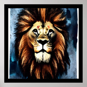 Poster Artsy Wild African Lion