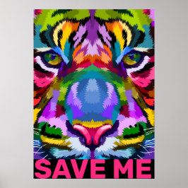 Poster Arty Tiger me Salve