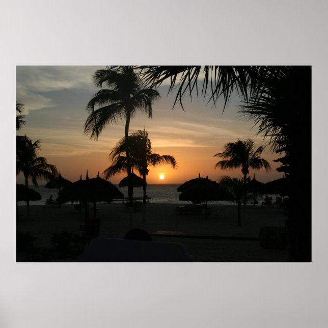 Pôster Aruba Sunset (Frente)