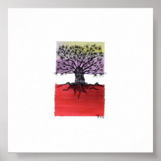 Poster árvore africana