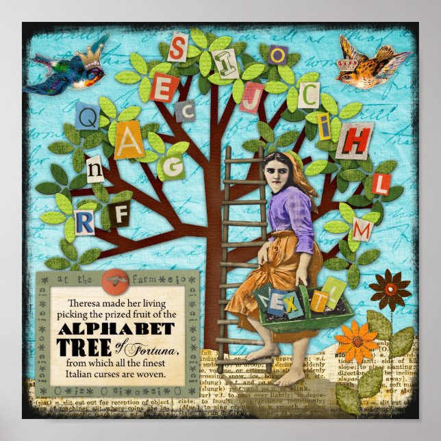 Pôster Árvore alfabética de Fortuna (Frente)