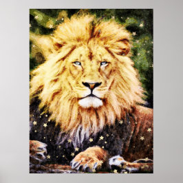 Poster *~* Árvore AP23 Ouro Celestial Artístico LION