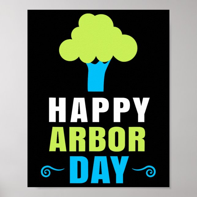 Poster Árvore Árvore Dia Árvore Hugger Cuidados Em Árvore (Frente)