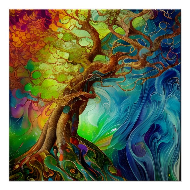 Pôster Árvore Bejeweled (Frente)