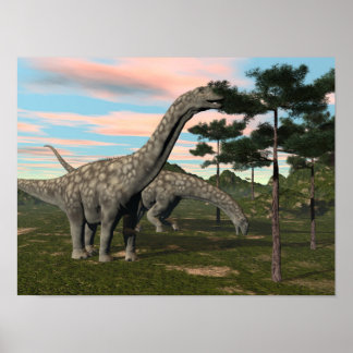 Pôster Árvore comedora de dinossauros argentinos - render