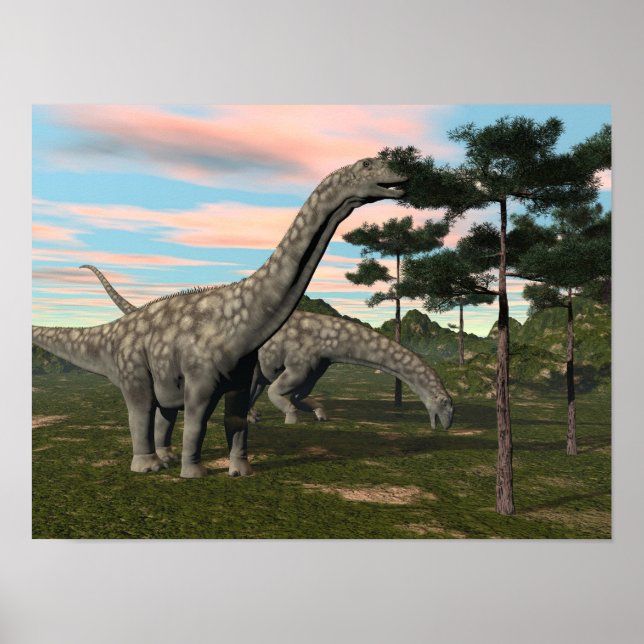 Pôster Árvore comedora de dinossauros argentinos - render (Frente)