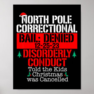 Poster Árvore Correcional do Polo Norte - Xmas Cancelado 