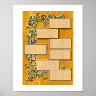 Pôster Árvore da família V1