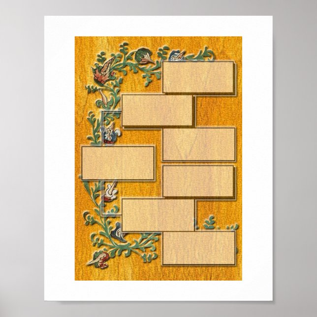 Pôster Árvore da família V1 (Frente)