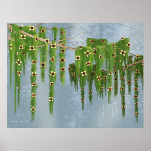 Poster Árvore da fantasia da trufa de chocolate