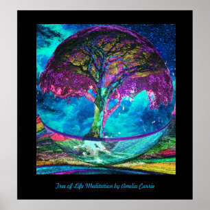 Pôster Árvore da meditação da vida