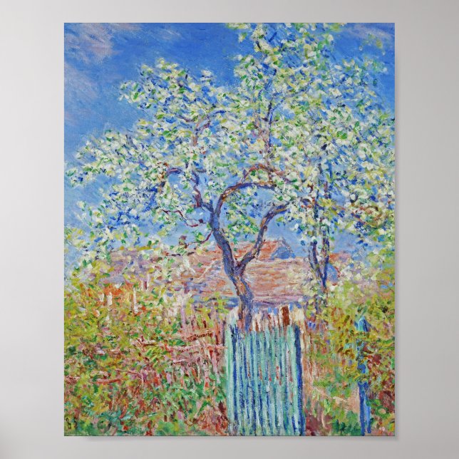 Poster Árvore da pera na Flor - Claude Monet (Frente)