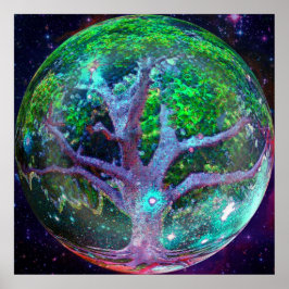 Pôster Árvore da vida bem-estar