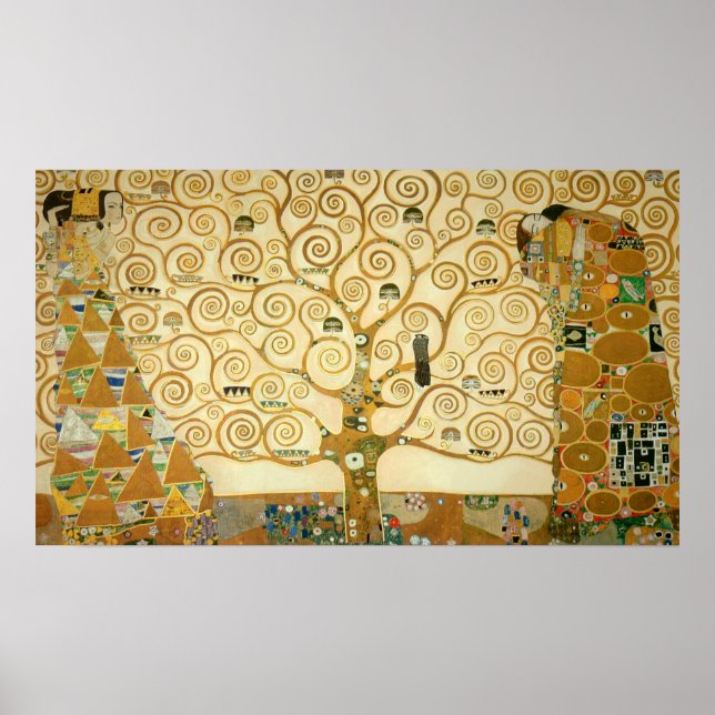 Pôster Árvore da Vida de Gustav Klimt (Frente)