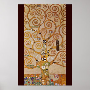 Pôster Árvore da vida de Gustav Klimt, Stylized Art Nouv