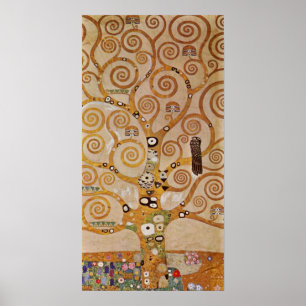 Pôster Árvore da vida de Gustav Klimt, Stylized Art Nouve