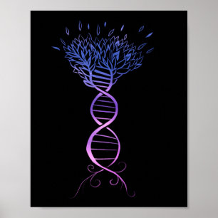 Poster Árvore da vida DNA árvore genealógica