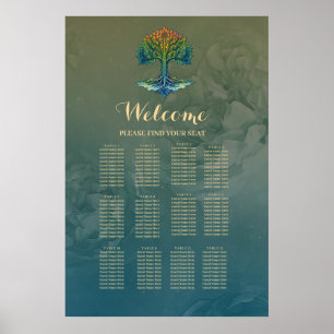 Poster Árvore da Vida Mudando o Amanhecer