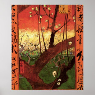Poster Árvore de ameixa Hiroshige - Vincent van Gogh de