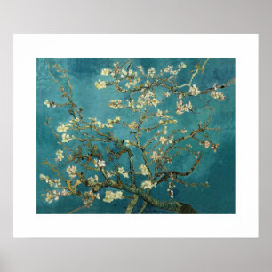 Poster Árvore de amêndoa de florescência por Van Gogh